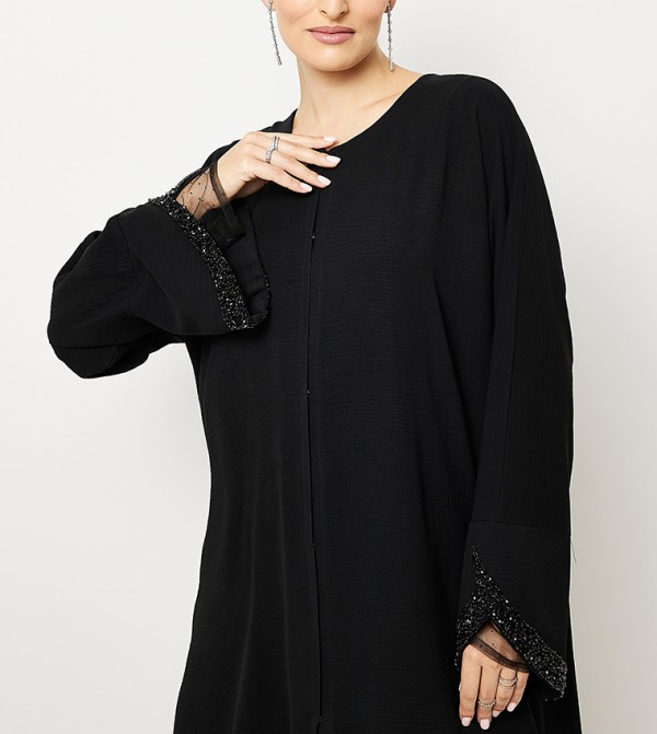 روزا عباية  ملابس عربية  - أسود Abayas