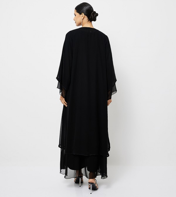 Roza Abaya  Arabian Clothing - Black Abayas