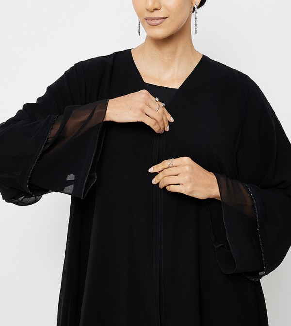 Roza Abaya  Arabian Clothing - Black Abayas