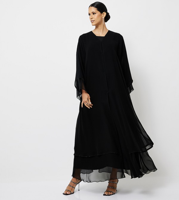 Roza Abaya  Arabian Clothing - Black Abayas