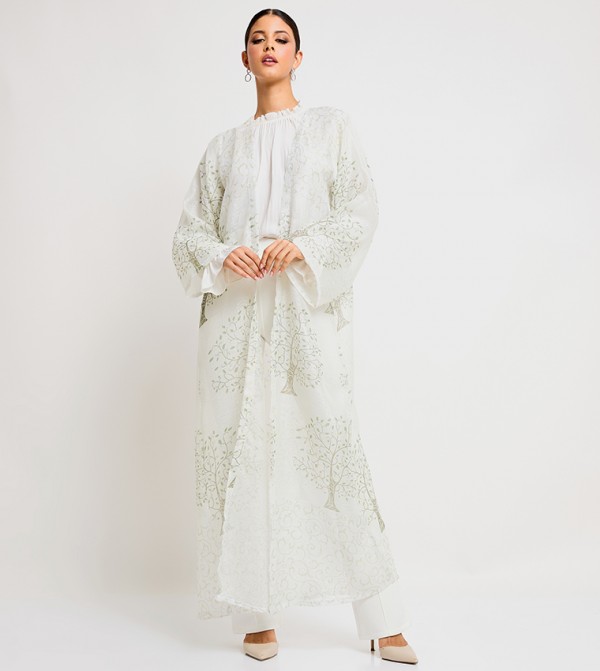 Roza Abaya Roza Abaya - Off White Abayas