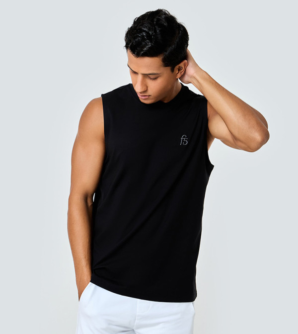 F5 Sportswear - Black T-Shirts & Vests