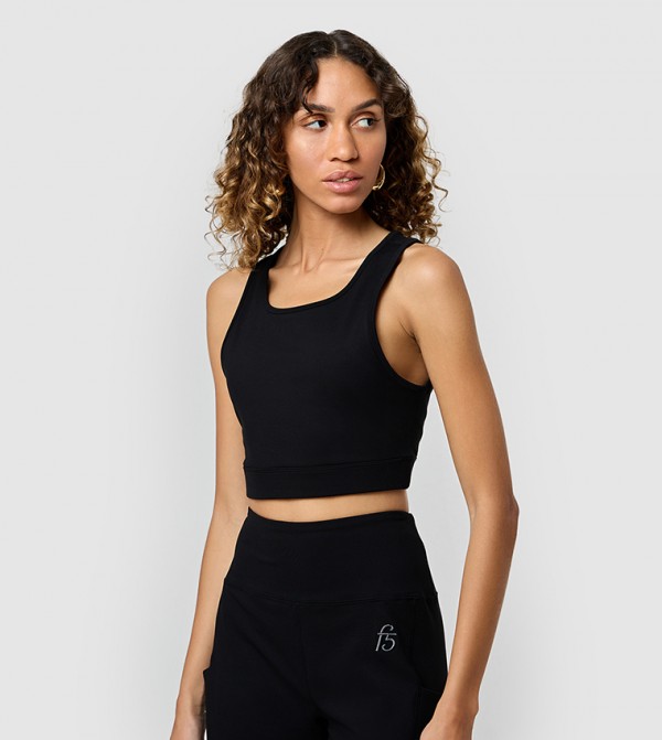 F5 Sportswear - Black Sports Bras