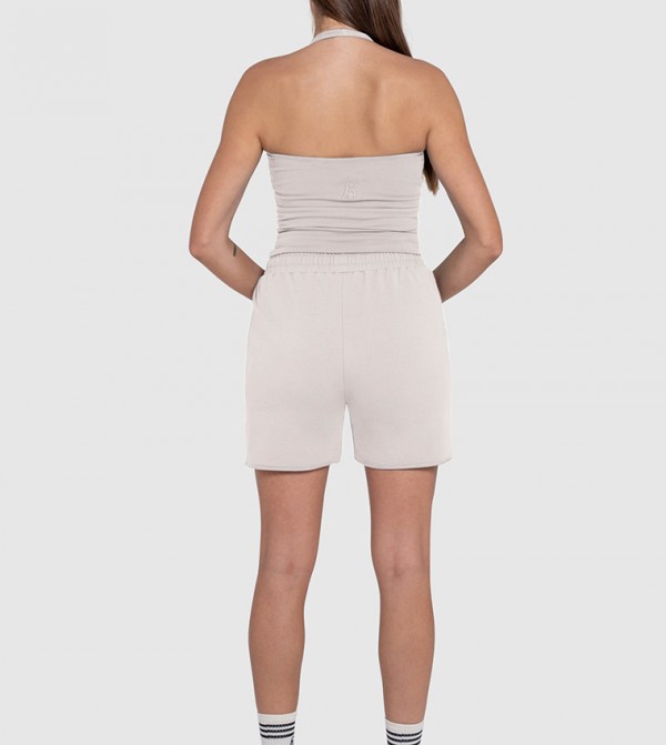 F5 F5 - Beige Sleeveless Tops