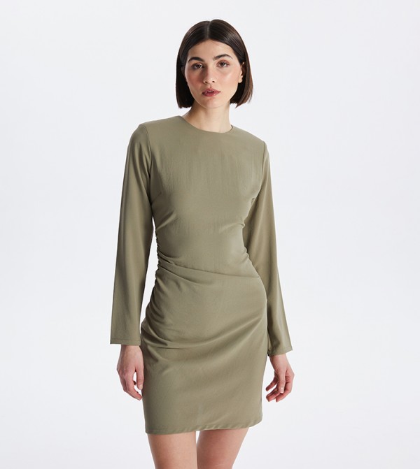 اٍل سي واي كيكي فساتين - كاكي فساتين كاجوال