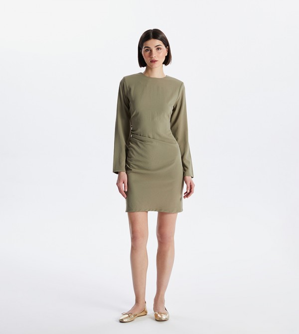 اٍل سي واي كيكي فساتين - كاكي فساتين كاجوال