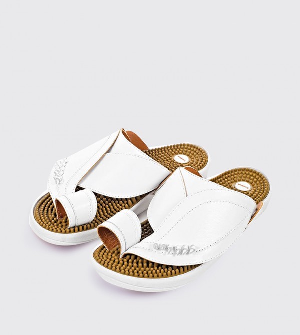 Kenkoh Kenkoh - White Arabic Sandals