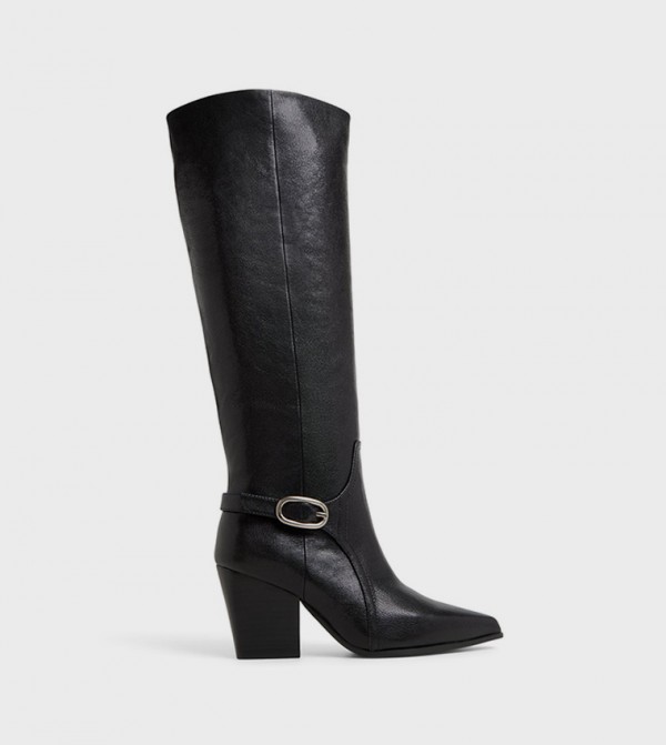 ألدو أبوات - أسود Knee length Boots