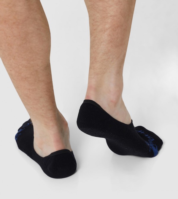 Beverly Hills Polo Club  - Black No show Socks