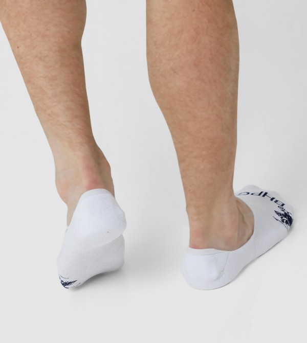Beverly Hills Polo Club  - White No show Socks