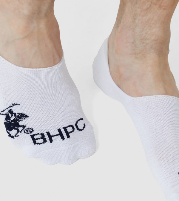 Beverly Hills Polo Club  - White No show Socks