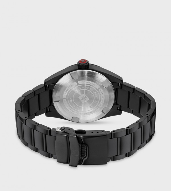 سويس ميليتري هانوا  ساعات - أسود undefined