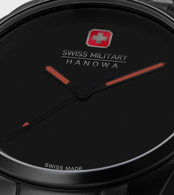 سويس ميليتري هانوا  ساعات - أسود undefined