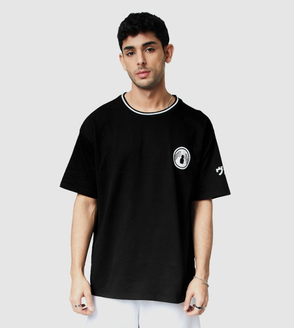 The Souled Store  - Black Casual T-Shirts