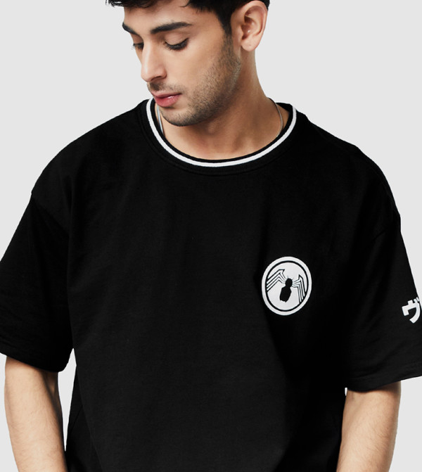 The Souled Store  - Black Casual T-Shirts