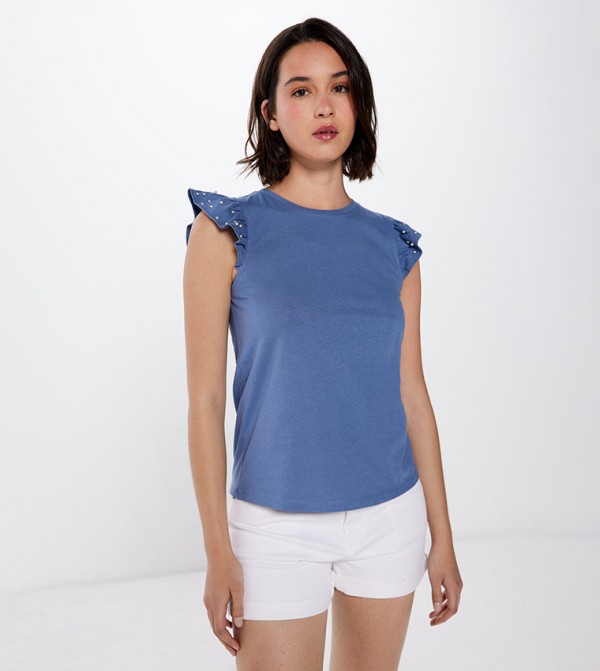 سبرينجفيلد  بلوزات - أزرق Casual Tops