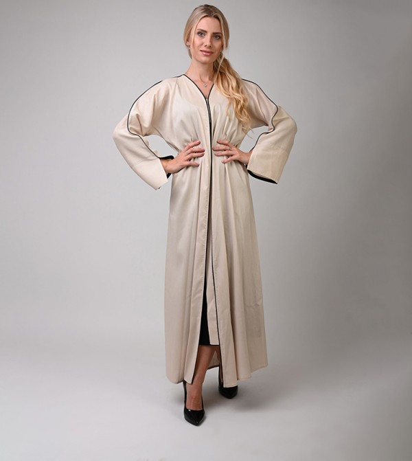 Dots Abayas - Beige Abayas