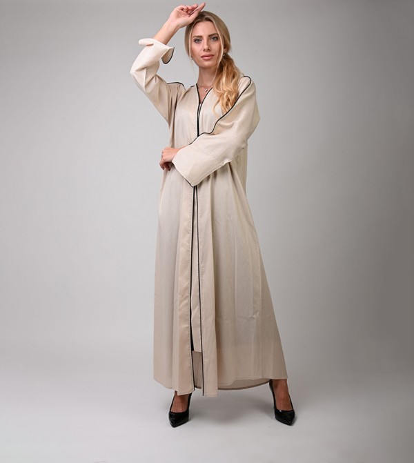 Dots Abayas - Beige Abayas