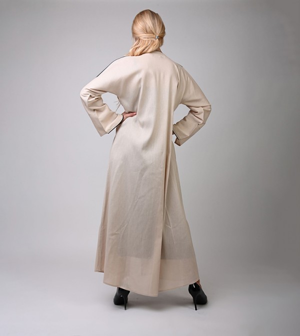 Dots Abayas - Beige Abayas