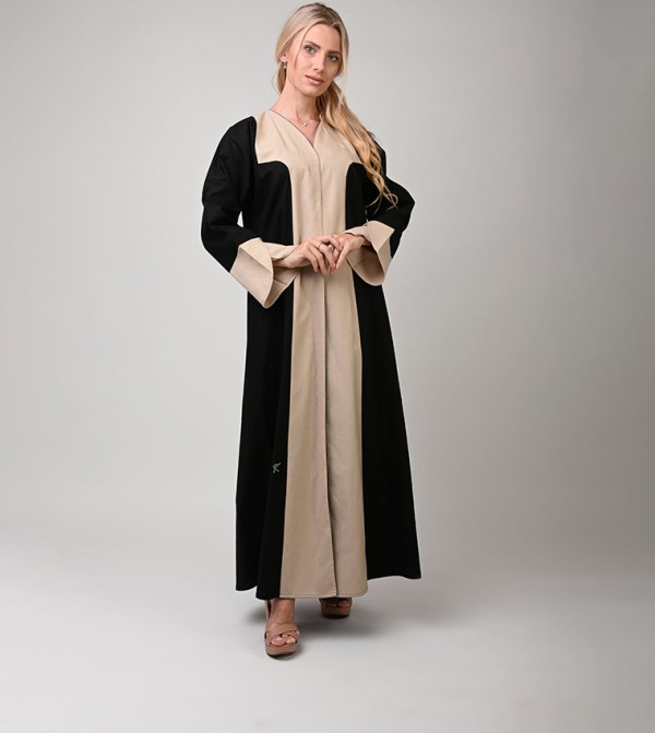 Dots Abayas - Beige Abayas