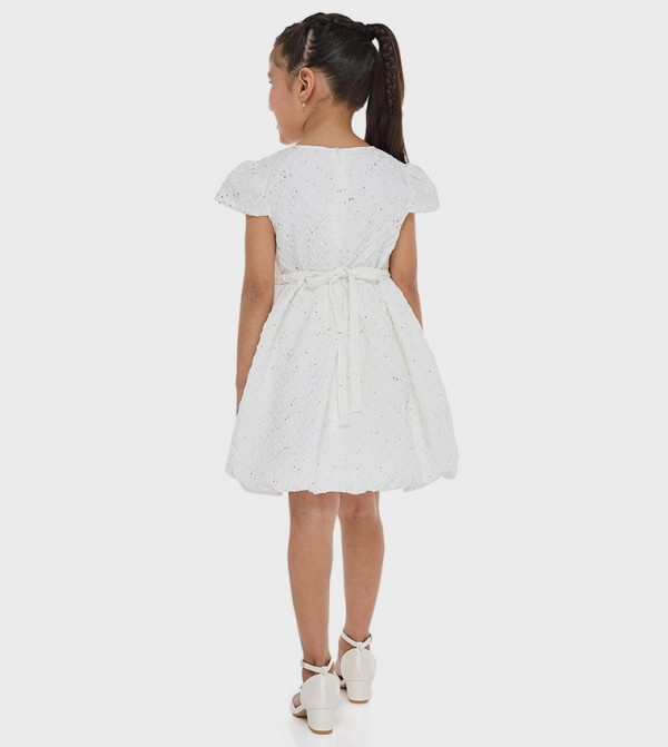 Victor and Jane  Party Dress - White Party Dress