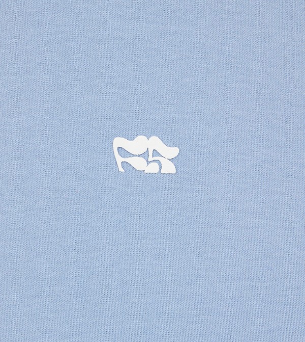F5 F5 - Blue Round Neck T-Shirts