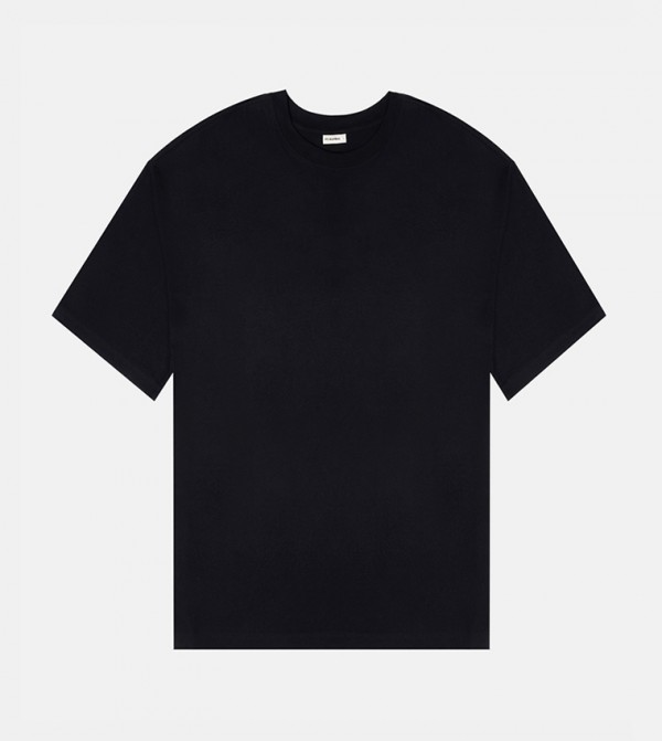 F5 F5 - Black Round Neck T-Shirts