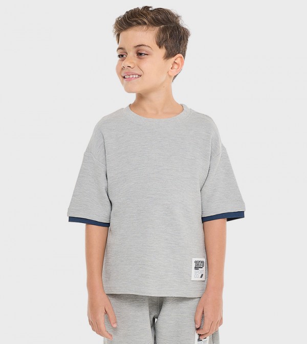 Victor and Jane Victor and Jane - Grey T-shirts & Bottoms