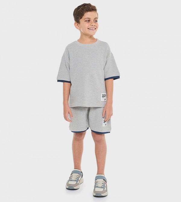 Victor and Jane Victor and Jane - Grey T-shirts & Bottoms