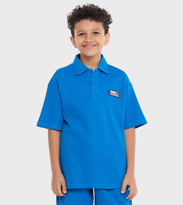 Victor and Jane  Clothing - Blue T-shirts & Bottoms