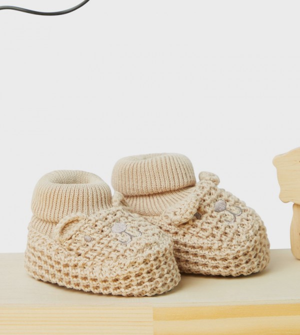 BABIES & MORE  Booties - Beige Booties