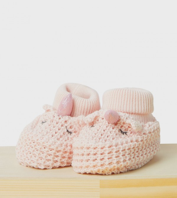 BABIES & MORE  Booties - Pink Booties