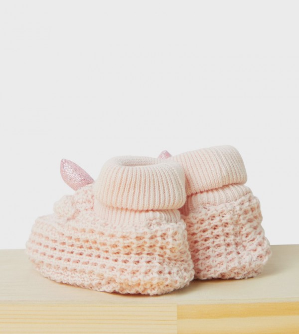 BABIES & MORE  Booties - Pink Booties