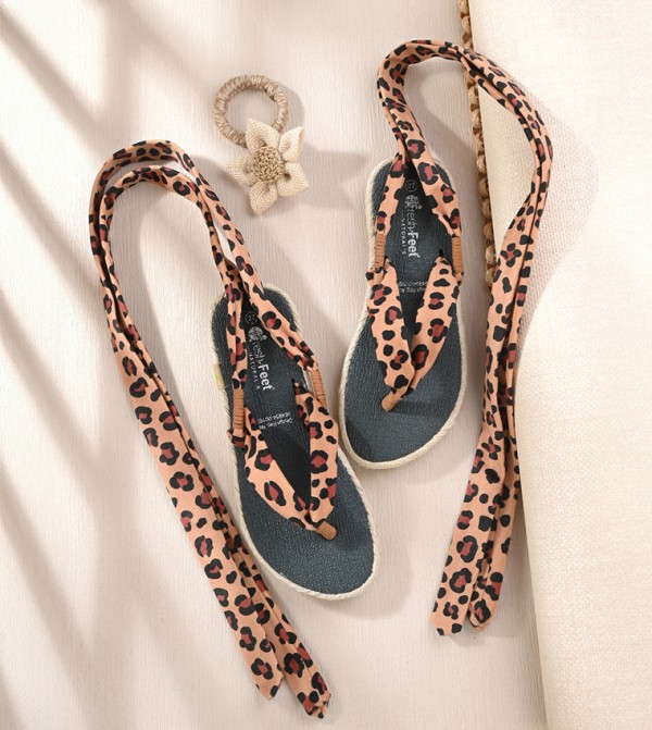 Fresh Feet  - Brown Flat Sandals