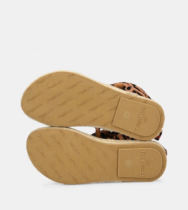 Fresh Feet  - Brown Flat Sandals
