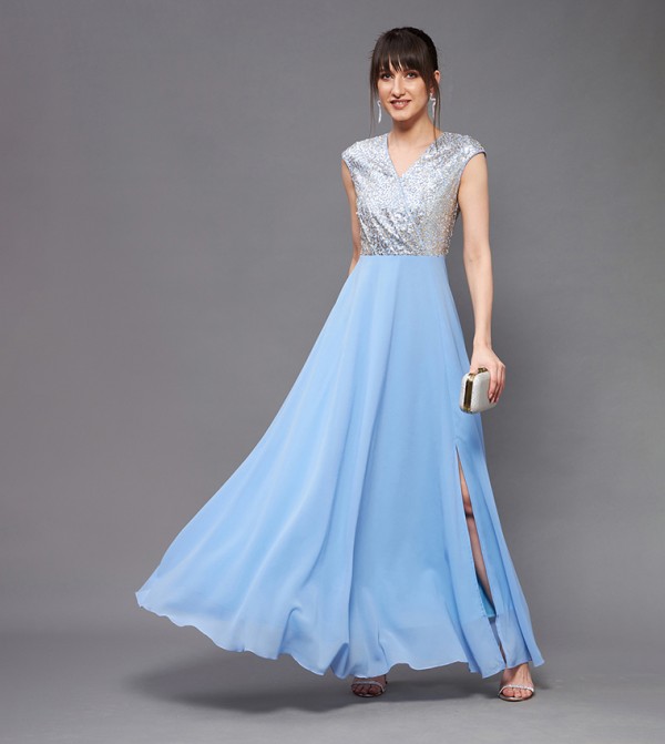 Miss Chase Miss Chase - Blue Maxi Dresses