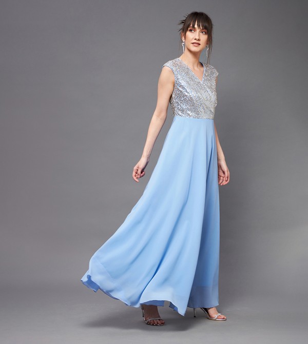Miss Chase Miss Chase - Blue Maxi Dresses