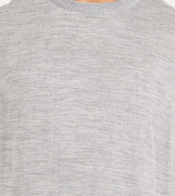 برودكت برودكت - رمادي Round Neck Sweaters