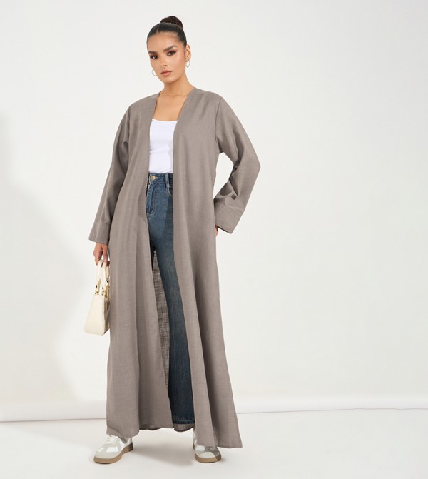 ستايلي  ملابس - رمادي داكن Abayas