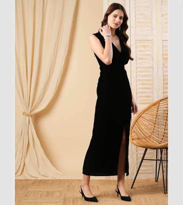 مش  - أسود Maxi Dresses