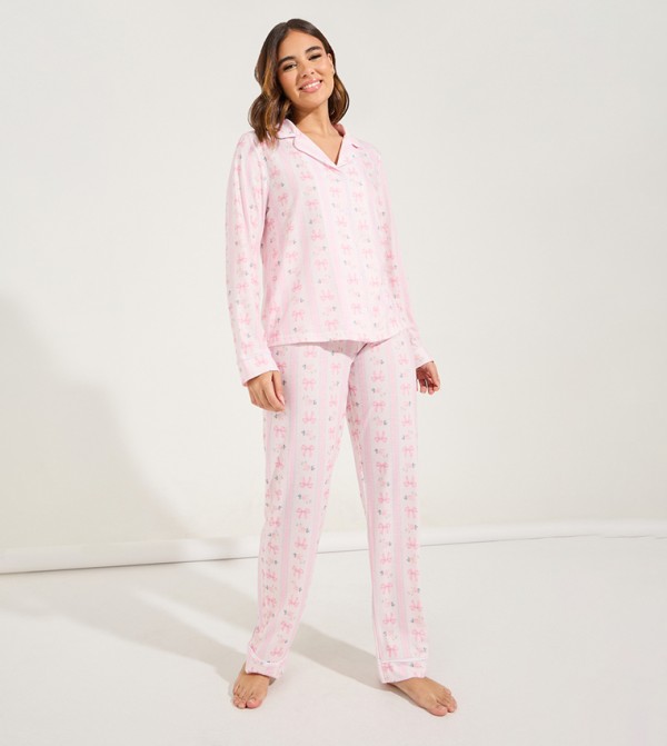 Styli  Sleepwears & Loungewears - Pink Pyjama Set