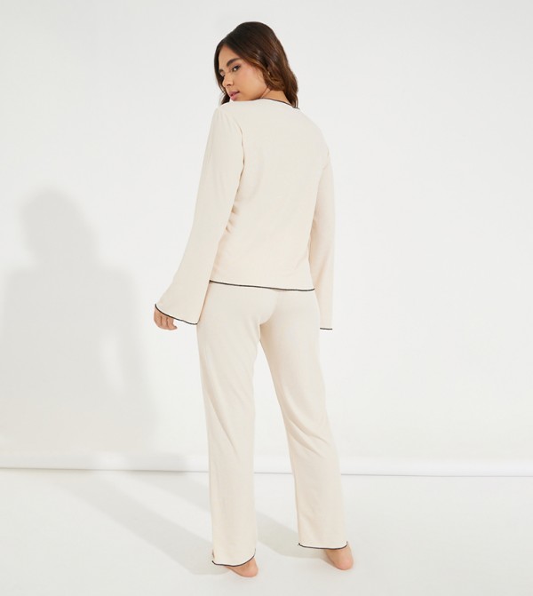 ستايلي  ملابس - كريمي  Pyjama Set