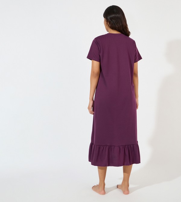 Styli Styli - Purple Night Dress & Gowns