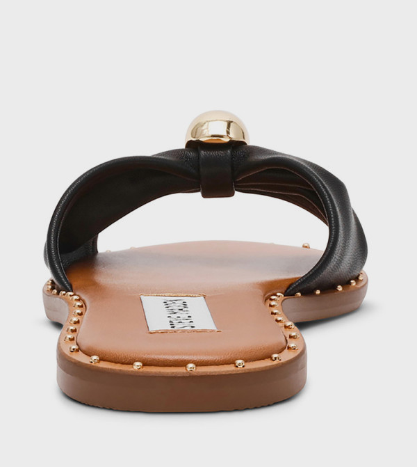 Steve Madden - Black Flat Sandals