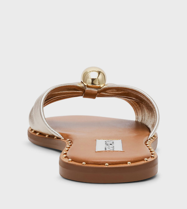Steve Madden - Gold Flat Sandals