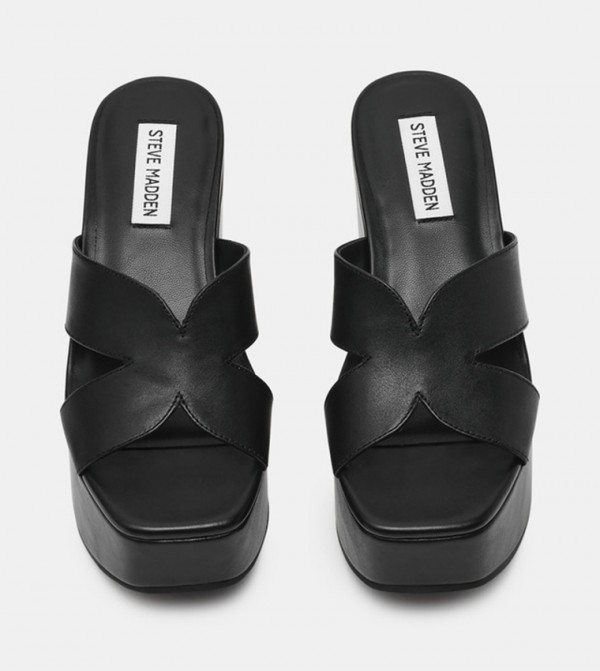 ستيف مادن ستيف مادن - أسود أحذية كعب سميك