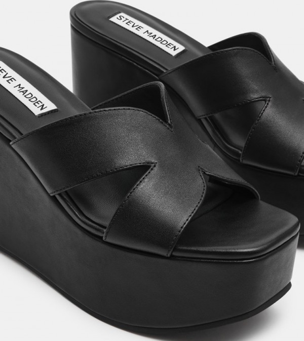 ستيف مادن ستيف مادن - أسود أحذية كعب سميك