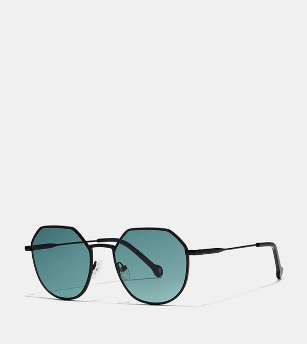 30Sundays Square Sunglasses - Black Round Sunglasses