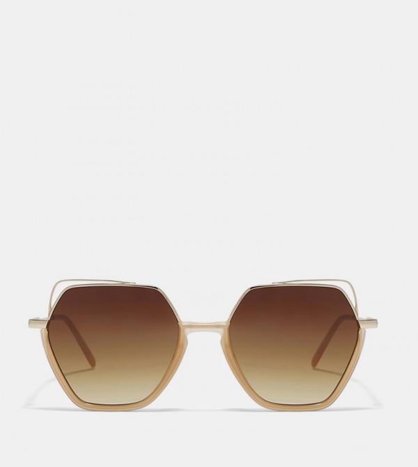 30Sundays  - Beige Round Sunglasses