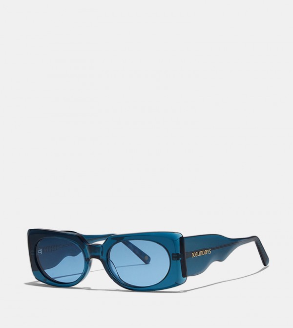 30Sundays  Trending Acc 2025 - Blue Square Sunglasses